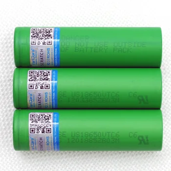 Varicore VTC6 3.7 V 3000 mAh 18650 Li-Ion Baterija 30A išleidimo US18650VTC6 Žibintuvėlis Įrankiai, E - cigarečių baterijos