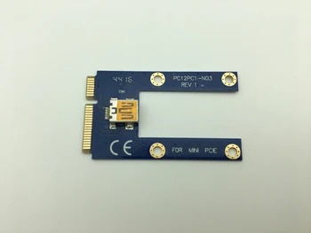 Mini PCIe Riser PCI Express 1x iki 16x Nešiojamas Išorės Grafika Kortelės GDC Miner mini PCIe PCI-e ilgiklis Riser Card