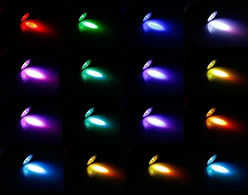 RGB LED Lemputė 5W GU10 E27 E14 MR16 B22 16 Spalvų Kaita, Lempa, prožektorius 85-265V Namo, IR Nuotolinio valdymo led spot Nemokamas pristatymas 1pcs