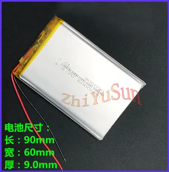 ZhiYuSun polimeras ličio jonų baterija / Li-ion baterija tablet pc,centrinis bankas,E KNYGOS; 3.7 V,6000mAH,[906090] PLIB;