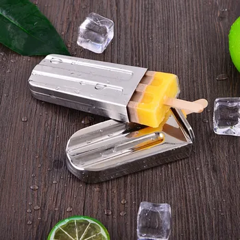 Lolly Pelėsių Nerūdijančio Plieno Pelėsių Popsicle Formų 6Cells Sušaldyti Ledo Kubelių Formos Popsicle Maker 