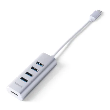 MINIX NEO C-UH 4-Port USB-C su USB 3.0 4K 30Hz HDMI Adapteris Aliuminio Nešiojamų Duomenų centras 