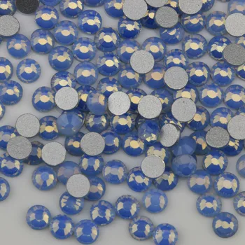Nemokamas Pristatymas! 1440pcs/Daug, ss20 (4.8-5.0 mm) Blue Opal Butas Atgal Nagų Dailės Klijai Ant Cirkonio / Ne karštųjų Pataisų Kristalai