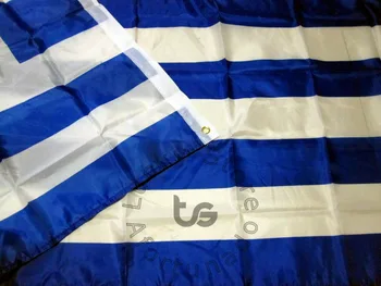 Graikijos vėliavos Banner Nemokamas pristatymas 90*150cm Kabo valstybinė vėliava Graikija Namų Puošybai Graikijos vėliavos