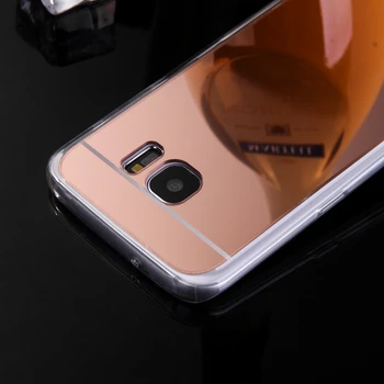 Prabanga Padengti Samsung Galaxy S5 S4 S3 Atveju, Veidrodis TPU Galinį Telefono Dangtelį Samsung Galaxy S7 S6 Krašto Plius Priedai Celular