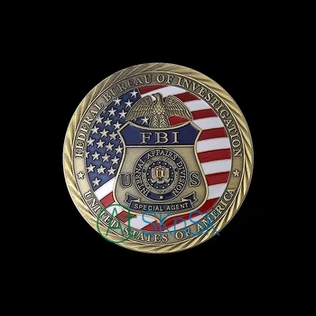 1pcs Naujos ST Michael Patrona Teisėsaugos Iššūkis Monetos,Amerikos FTB Metalo Iššūkis Monetų Surinkimo JAV monetų