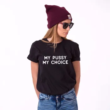 2018 Naujas Mados Vasaros Stiliaus Medvilnės Trumpas Slevee Feminizmo T-Shirt Moterims Kovo 2018 Mano Pūlingas Mano Pasirinkimas Moterų Teisių marškinėliai