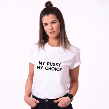 2018 Naujas Mados Vasaros Stiliaus Medvilnės Trumpas Slevee Feminizmo T-Shirt Moterims Kovo 2018 Mano Pūlingas Mano Pasirinkimas Moterų Teisių marškinėliai