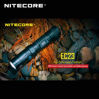 Vėliau kaip 2017 Nitecore EB23 1800 liumenų CREE XHP35 HD E2 LED Aukštos kokybės Žibintuvėlis su Baterija (IMR18650 2500mAh 35A)