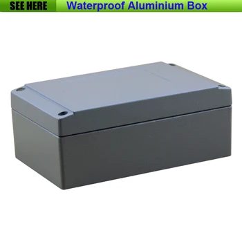 Nemokamas Pristatymas 1piece /daug Aukščiausios Kokybės Aliuminio, Medžiaga atspari Vandeniui IP67 Standarto sandarų aliuminio dėžutė 160*100*65mm