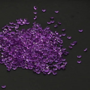 Nauji Karšto Pardavimo 2000pcs/daug 4.5 mm, violetinė Akrilo Deimantų Vestuves Apdailos Konfeti Lentelė Sklaida Karoliukai