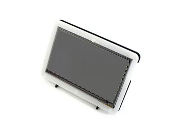 Bicolor Atveju už 7inch-LCD apima bicolor atveju ir apačioje turėtojas Aviečių Pi LCD Ekranas 7inch HDMI LCD (B) & (C)