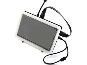 Bicolor Atveju už 7inch-LCD apima bicolor atveju ir apačioje turėtojas Aviečių Pi LCD Ekranas 7inch HDMI LCD (B) & (C)