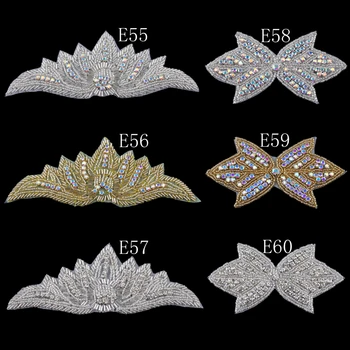 Rankų darbo Mados Crystal Crown/Lankai Vestuviniai Kostiumai, Puošnios Aprangos Dekoravimo, Siūti Ant kalnų krištolas Aplikacijos Vestuvių Embellishment