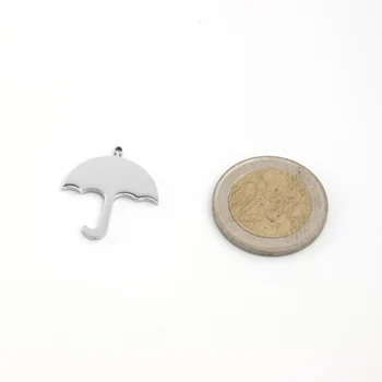 Simsimi skėtis Žavesio 1,5 mm Skylė tuščia Pakabukas už karoliai, apyrankės veidrodis lenkijos 