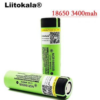 2017 Liitokala 10vnt/daug Naujos Originalios 18650B NCR18650B Li-ion baterija 3.7 V 3400mAh