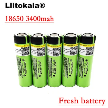 2017 Liitokala 10vnt/daug Naujos Originalios 18650B NCR18650B Li-ion baterija 3.7 V 3400mAh