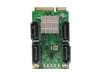 SATA Kortelių Mini PCI-Express 4-port SATA3.0 6Gb/s Valdiklio plokštė SATA Adapteris