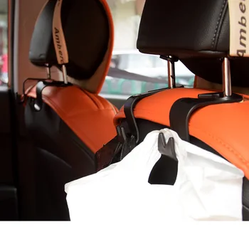 2018 CHIZIYO 4Pcs Automobilio Sėdynės atlošo Pagalvėlės Turėtojas Kablys Maišas Kailis Organizatorius Laikiklį Universalus Auto Kabliai Sukrovimas Valymas