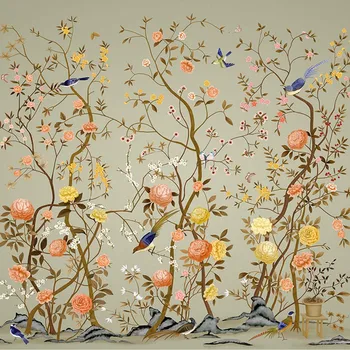 3D Tapetai, Paukščių, gėlių Foto Freskos Kraštovaizdžio Šiuolaikinės Tapetai Kambarį, TV Foną, Sienos Popieriaus Freskomis Pasirinktinis Dydis