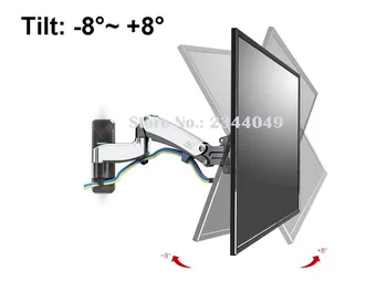 NB F500 Dujų Pavasario 50-60 colių LED TV Sieninis laikiklis Monitoriaus Laikiklis Ergonomiškas Mount Pakrovimo 14-23kgs Maks.VESA 400*400mm