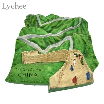 Kinijoje Ličiai Scenic, Great Wall, Šaldytuvas Magnetai Lipdukai, Šaldytuvas Magnetai Lipdukai, Kelionių Suvenyrai, Namų Puošybai