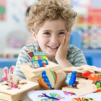 Nemokamas pristatymas Vaikai Piešimo Žaislų Rinkinys/Dažų Mokymosi Sąsiuvinis/Dažymas Sąsiuvinis žaislų, Kūdikio medinis žaislas medienos švietimo žaislai