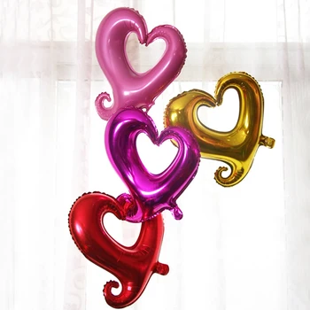 Kablys Širdies formos folija balionai 18inch Meilės balionas su Gimtadieniu Vestuves prekių Dalyvavimas Mariage papuošalai globos