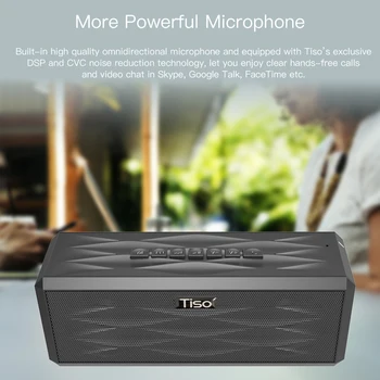Tiso T20 20W garsiakalbiai ir 5W aukštų dažnių garsiakalbių išėjimo 3.1 kanalų belaidis Bluetooth V4.2 garsiakalbiai, AUX namų garso sistema žemų dažnių garsiakalbis