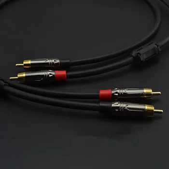 Karščiavimas Gryno vario Dvigubai RCA audio kabelis