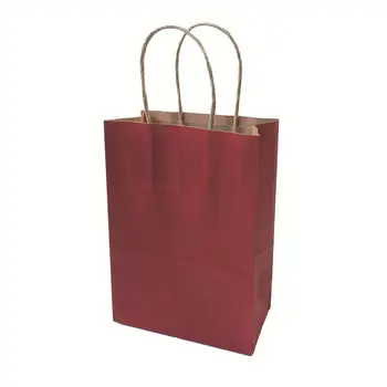 40PCS Mados kraft popieriaus dovanų krepšys su rankena/pirkinių krepšiai/Kalėdų ruda pakavimo maišelis/Puikios kokybės 21X15X8cm