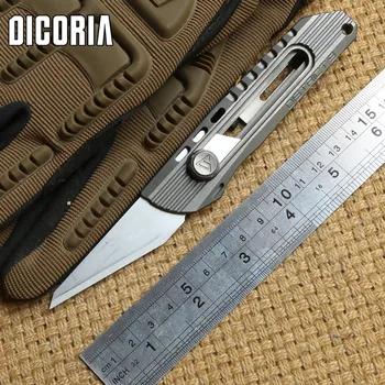 DICORIA Originalus Popieriaus peilis su Titano Rankena Olfa nerūdijančio plieno ašmenys Genėjimo kišenėje lauko kempingas peilis peiliai EDC įrankiai