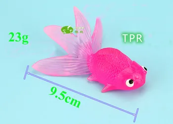 Permatomas Insolubility TPR Medžiagos Vidutinio Karosas Modelis 9.5 cm Vandenyno Gyvūnų Žaislas 5vnt/ daug HY-Y002
