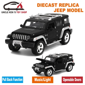 15Cm ilgio Diecast Jeep Wrangler Modelio Automobilius, Replika Metalo Žaislus, Kurių Funkcijos Vaikams, Kaip Dovaną