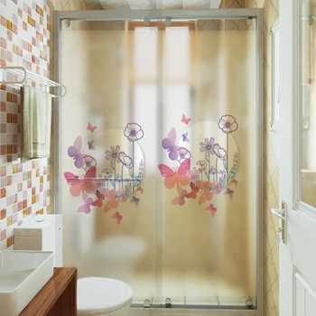 Langų lipdukai stiklo lipdukai matinis stiklas kino stumdomosios durys Kinijos permatomas matinio stiklo vonios kambarys