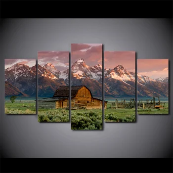 HD spausdinimo 5 gabalas kraštovaizdžio drobės tapybos svirnas uoliniai kalnai 5 gabalas paveikslų Nemokamas pristatymas/NY-6343