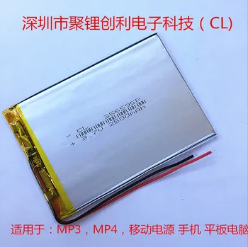 Polimero 356595 2500mAh polimero ličio baterija žaidimų konsolės planšetinį kompiuterį skaitmeninės klasės baterija Li-ion Ląstelių