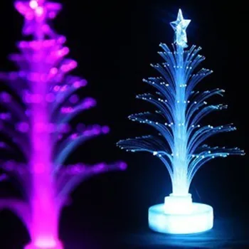 2vnt! Naujovė žėrintis optinio pluošto Kalėdų eglutė naktį lempa led dugno lipdukas naktį šviesos vaikams romantiška Namų dekoro