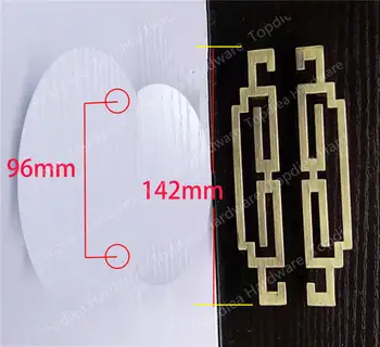 Skylę C:C 64mm/96 mm Cinko lydinys Kinų stiliaus Vario ir Bronzos baldų rankenos išsitraukia mygtukai spintos durys spintos