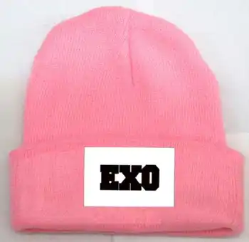 Kpop žiemos exo skrybėlę unisex exo planetos spausdinimo Skullies & Beanies moterims, vyrams gorros
