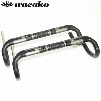 Wacako naujas pilnas anglies pluošto dviračio rankenos detalės kelių rankenos mažas kampas rankenos dviračių dalys vidinė laidus