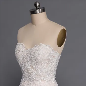 Šampanas Vestido De Noiva 2018 Vestuvių Suknelės Undinė Brangioji Appliques Nėrinių Prabangus Vestuvių Suknelė Vestuvių Suknelės