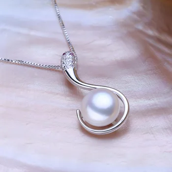 FENASY gamtos Perlas gyvatė karoliai 2017 bohemijos juoda Balta perlų papuošalai bijoux femme karoliai moterų perlų pakabukas Salve.lt