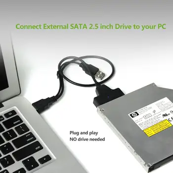 ULT-Geriausias Cabo USB 2.0 Slim SATA Slimline USB Serial ATA 7+6 13pin Jungties Adapterio Kabelis, CD DVD Rom Optinis įrenginys