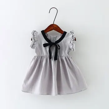 Iki 2017 m. vasaros mergaitė kūdikio dėvėti drabužiai, prekės medvilnės suknelė kūdikiams, kūdikių, mergaičių drabužiai mielas kostiumas princesė šalis suknelės suknelė