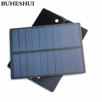 BUHESHUI 1,3 W 5V Mini Saulės Elementų Saulės energijos Modulį, Polikristaliniai, PET Saulės Skydas 