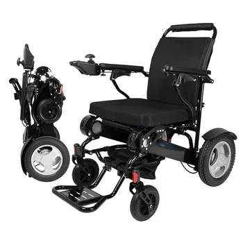 Aukštos kokybės lengvas lankstymo galios elektrinis vežimėlis neįgaliems ir senyvo amžiaus