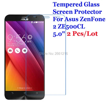 2 Vnt./Daug ZenFone 2 5.0 ZE500CL Grūdintas Stiklas 9H 2.5 D Premium Screen Protector Filmas Asus ZenFone 2 2E 5.0 ZE500CL 5.0