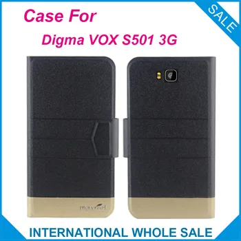 Karšta! Digma VOX S501 3G Atveju, 5 Spalvų Mados Verslo Magnetinis užsegimas, Aukštos kokybės Odos Išskirtinis Atvejis Digma VOX S501 3G