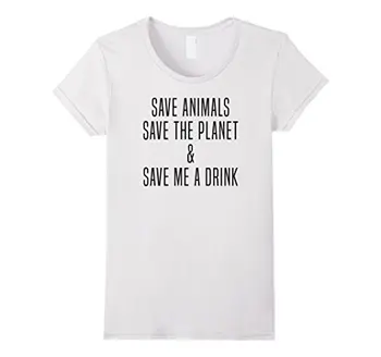 Išsaugoti Gyvūnus, Išgelbėti Planetą, Išsaugoti Man Gerti, T-Marškinėliai Su Plius ping Moterų Flash Vasaros Trumpomis Rankovėmis Marškinėliai